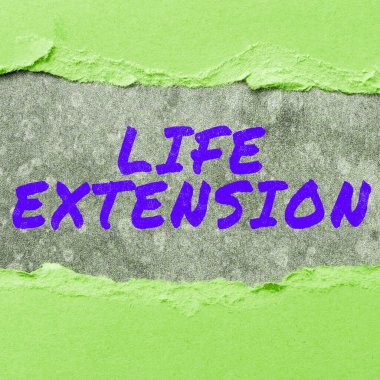Yaşam Uzantısı kavramsal gösterimi, aynı türden diğerlerinden daha uzun süre çalışmaya devam edebilmek için sözcük