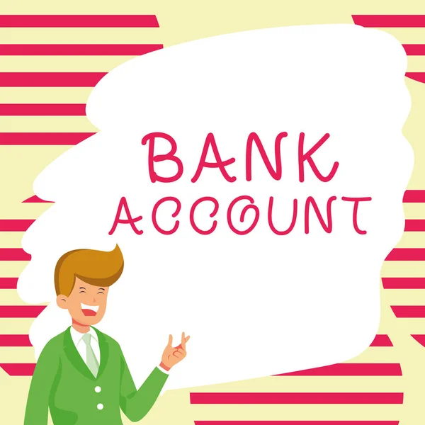 Conceptual Display Bank Account Business Approach Represents Funds Customer Has — Stock Photo, Image