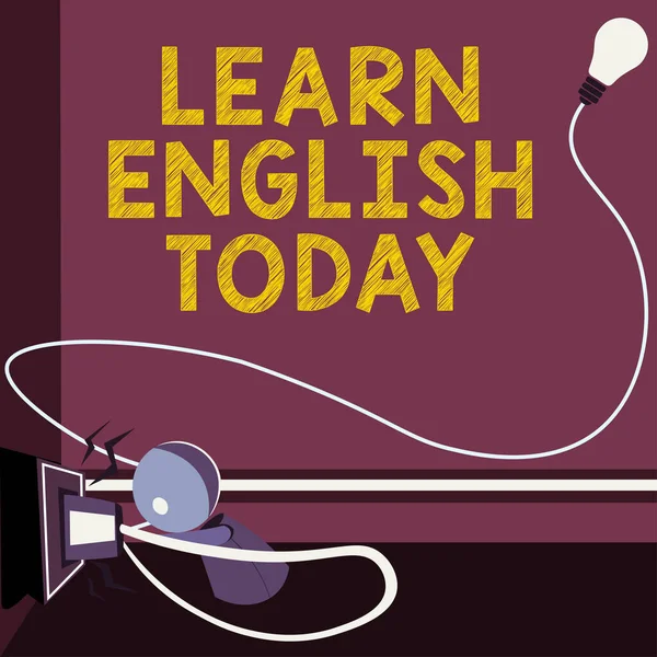 Text Caption Presenting Learn Czech Today Word Written Gain Gain — Stock fotografie