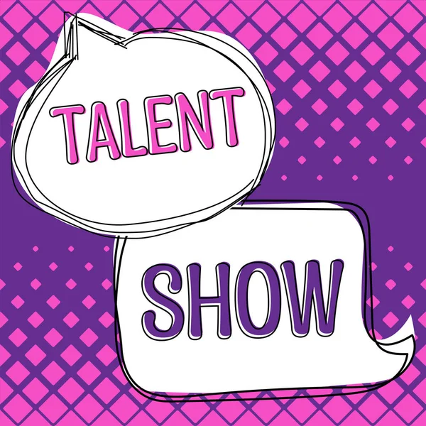 Concereption Talent Show Internet Concept Competition Entertainers Appearting Performance — 스톡 사진