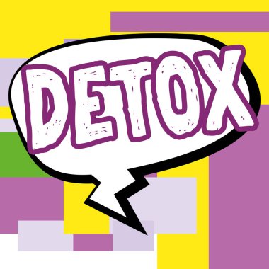 İlham Detox, İş Konsepti Diyet Beslenme Sağlık Bağımlılığı Anı 'nı gösteren metin
