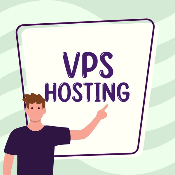 Vps Hosting 비즈니스 아이디어 호스팅 환경에서 서버를 — 스톡 사진