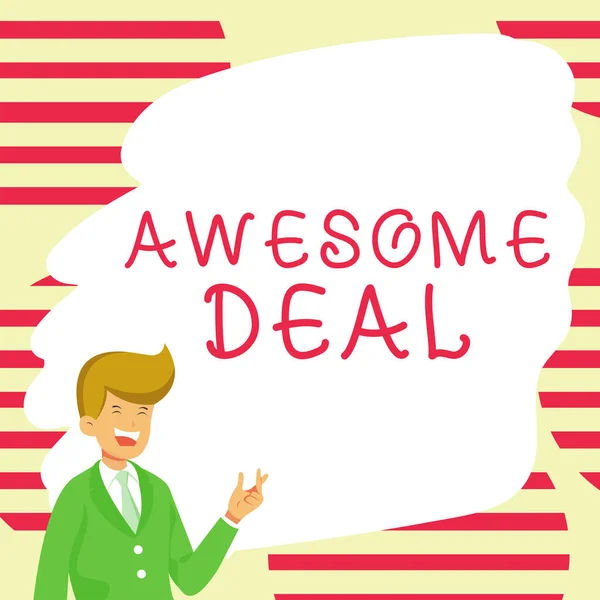 Awesome Deal Business Showcase Large Uncontroversial Amount Good Deal Money — 스톡 사진