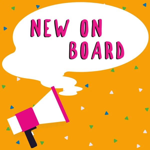New Board Word Written Welcome Team Adaptation Collaboration Someone Hired — 스톡 사진