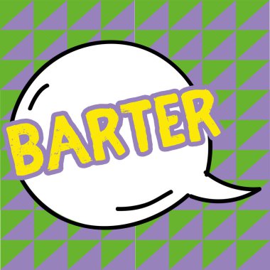 Kavramsal gösterim Takası, ticari genel bakış bir mal veya hizmetleri başka bir mal veya hizmetle takas ederek