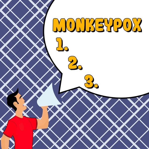 Escribiendo Mostrando Texto Monkeypox Business Muestra Poxvirus África Causado Principalmente —  Fotos de Stock