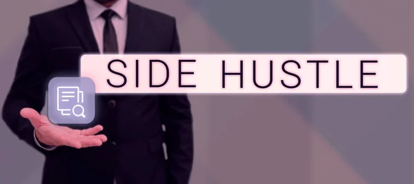 Χειρόγραφο Κείμενο Side Hustle Έννοια Τρόπος Κάνει Κάποια Επιπλέον Μετρητά — Φωτογραφία Αρχείου