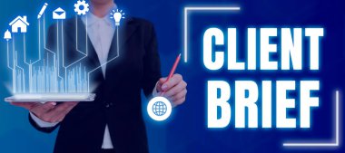 El yazısı istemci özeti, kavramsal fotoğraf A belgeleri müşterilerin şartları ve ajans tarafından sınırlandırılmıştır