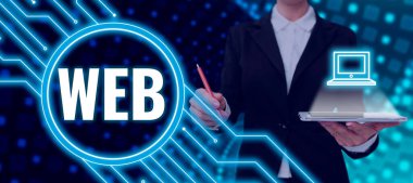 Web, İş Konseptini gösteren metin işareti özel biçimlendirilmiş belgeleri destekleyen bir internet sunucu sistemi