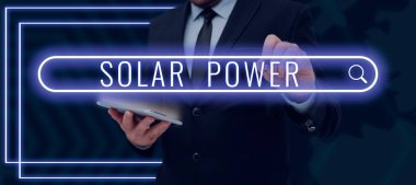 Kavramsal güneş enerjisi, güneşten gelen enerjiyi kullanarak üretilen elektrik için kelime.