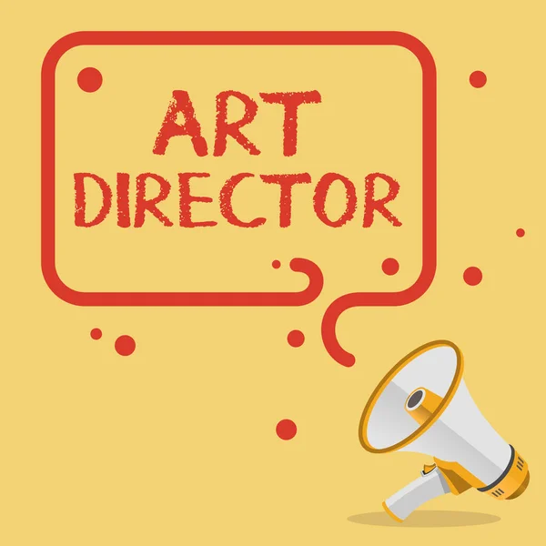 Título Conceptual Art Director Word Responsible Supervision Artistic Aspects Film — Foto de Stock
