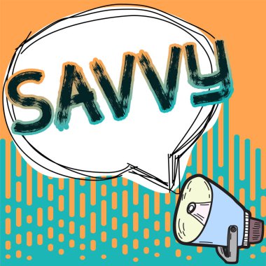 Kavramsal ekran Savvy, pratik konularda algı, anlayış üzerine yazılmış Sözcük