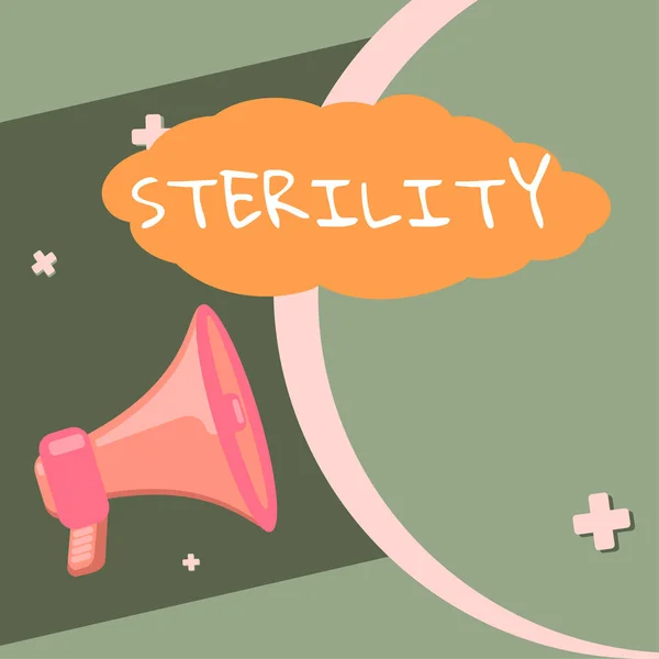 Inspiration Die Zeichen Der Sterilität Zeigt Internet Konzept Eine Bedingung — Stockfoto