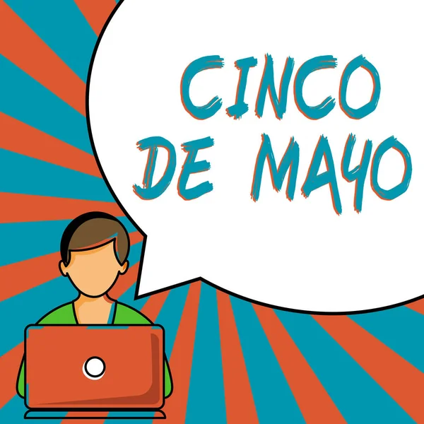 Légende Texte Présentant Cinco Mayo Aperçu Des Activités Célébration Américano — Photo