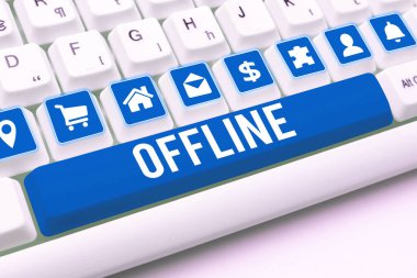 Çevrimdışı, İşletme vitrininde bir bilgisayara ya da dış ağa doğrudan bağlı olmayan bir tabela göster