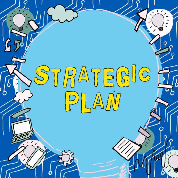 Yazısı Metni Stratejik Planlar Yaklaşımı Strateji Tanımlama Karar Verme Süreci — Stok fotoğraf