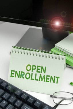 Metin Açık Kaydı yazma, Sözcük Yazma İnsanların sigorta yaptırabileceği yıllık dönem