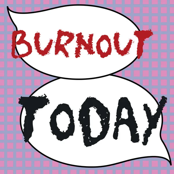 Conceptuele Bijschrift Burnout Business Concept Gevoel Van Fysieke Emotionele Uitputting — Stockfoto