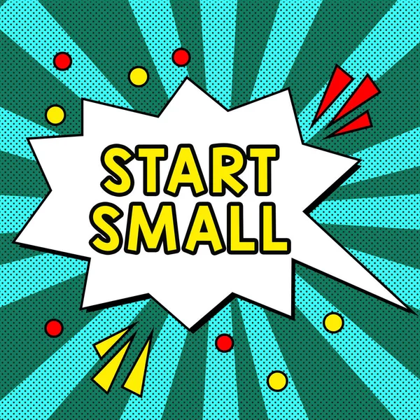 Pisanie Tekstu Start Małe Business Showcase Małe Średnie Przedsiębiorstwa Rozpoczynają — Zdjęcie stockowe
