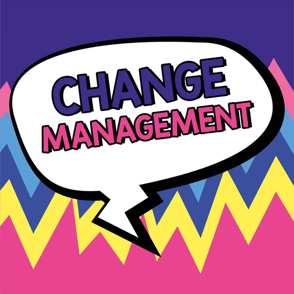 Handschriftlicher Text Change Management Konzept Für Führungswechsel Einer Organisation Neue — Stockfoto