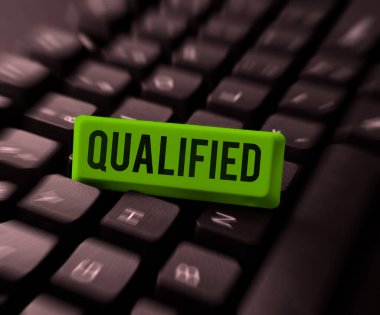 İlham kaynağı nitelikli, İnternet Konsepti Resmi olarak belirli bir işi yapmak için eğitilmiş bir metin