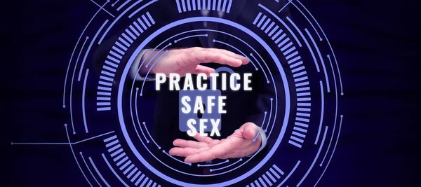 Título Conceptual Practice Safe Sex Business Overview Cocourse Which Measures — Foto de Stock
