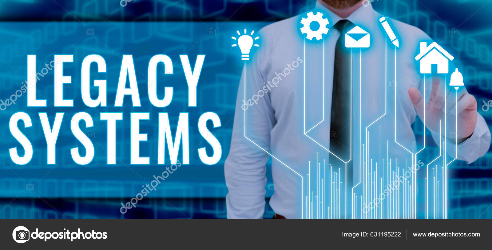 레거시 시스템 비즈니스 아이디어 시스템 프로그램 프로그램 텍스트 — 스톡 사진 © nialowwa #631195222