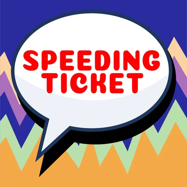 Znak Tekstowy Pokazujący Bilet Prędkości Koncepcja Oznacza Test Psychologiczny Dla — Zdjęcie stockowe