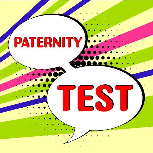 Didascalia Concettuale Test Paternità Foto Concettuale Test Del Dna Determinare — Foto Stock