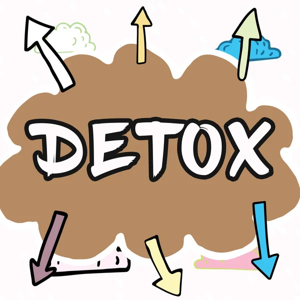 손으로 Detox Business Idea Moment Diet Nutrition Health Addiction Treatment — 스톡 사진