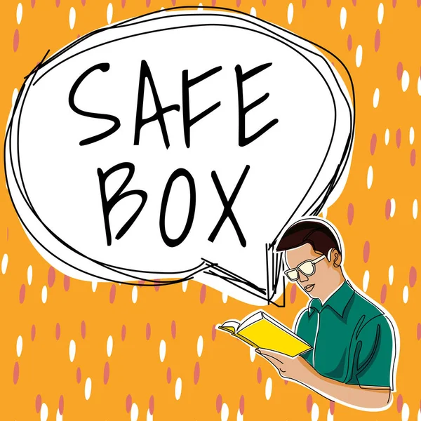 Tekstbord Met Safe Business Overzicht Een Kleine Structuur Waar Belangrijke — Stockfoto