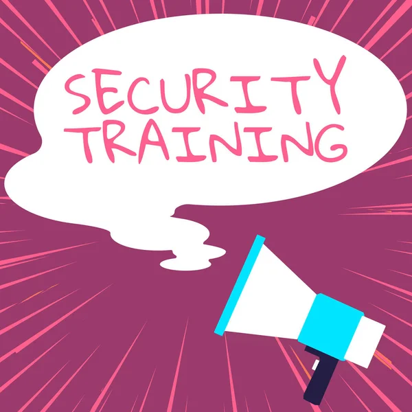 概念表示セキュリティトレーニング エンドユーザーのためのセキュリティ意識トレーニングを提供するビジネスアイデア — ストック写真