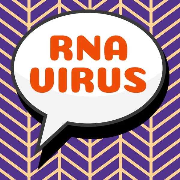 Textzeichen Das Rna Virus Zeigt Geschäftsansatz Bei Dem Eine Virus — Stockfoto