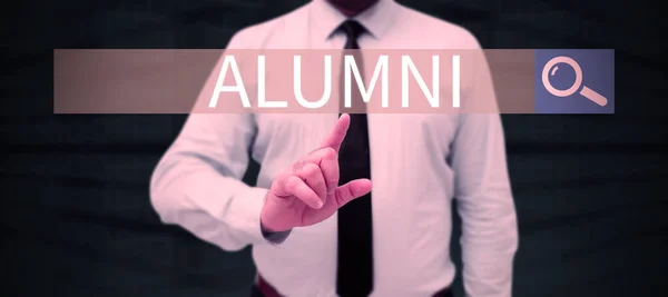Tekst Met Inspiratie Alumni Business Showcase Voormalige Leerling Student Vooral — Stockfoto