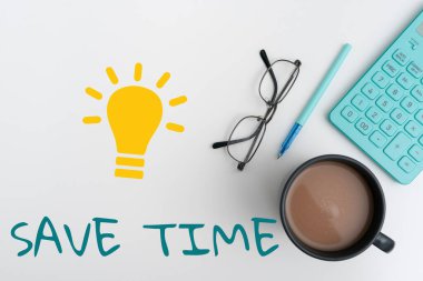 Daha az zaman gerektiren daha verimli bir şey yapmak için Kaydetme Zamanı, İş vitrini sunan metin başlığı