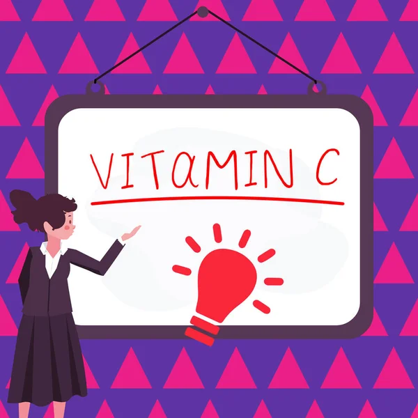 Yazısı Vitamini Genel Değerlendirmesi Iyileşmeyi Teşvik Eder Vücudun Demir Akrep — Stok fotoğraf