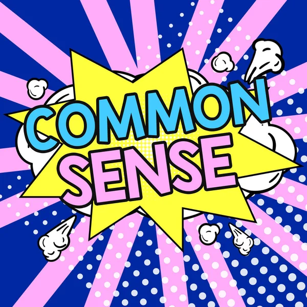 Conceptueel Bijschrift Common Sense Business Approach Met Gezond Verstand Een — Stockfoto