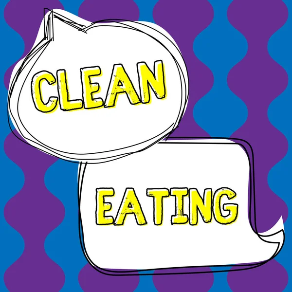 Clean Eating Business Showcase Praxis Nur Vollwertige Und Nicht Verarbeitete — Stockfoto