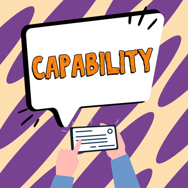 Conceptual Display Capability Business Approach Facility Potential Indicated Use Deployment — Stock Photo, Image