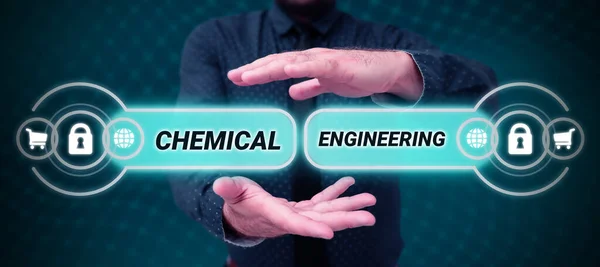 化学工程学 商业方法发展与化学的工业应用有关的东西 — 图库照片