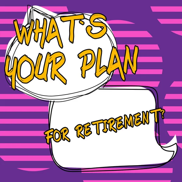 Schild Mit Der Aufschrift What Your Plan Retirement Business Overview — Stockfoto