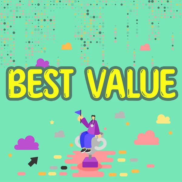 Tekst Pokazujący Inspirację Best Value Internet Concept Najkorzystniejsze Połączenie Kosztów — Zdjęcie stockowe
