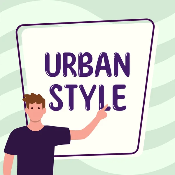 Handskrift Tecken Urban Style Affärsidé Mode Som Har Dykt Upp — Stockfoto