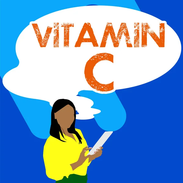 Lham Veren Vitamini Genel Değerlendirmesi Metni Iyileşmeyi Teşvik Eder Vücudun — Stok fotoğraf