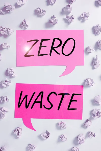 Legenda Conceitual Zero Waste Business Showcase Industrial Responsibility Includes Composting — Fotografia de Stock