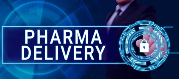 Conceptual Display Pharma Delivery Business Approach Getting Your Prescriptions Mailed — Stock Photo, Image