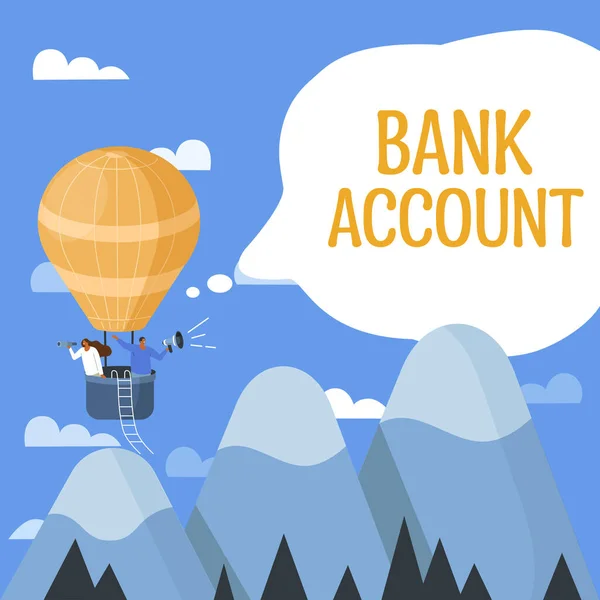 Logga Med Bankkonto Affärsöversikt Representerar Medel Som Kund Har Anförtrott — Stockfoto