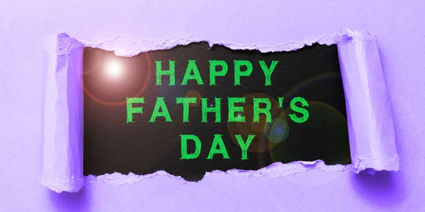 Sign displaying Happy Fathers Day, Conceptual photo time of year to celebrate fathers all over the world