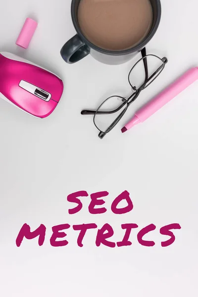 Conceptual Caption Seo Metrics Business Overview 결과에 사이트의 성능을 — 스톡 사진