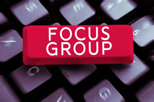 Fokusgruppe Schaufenstergruppe Für Unternehmen Die Für Die Ermittlung Der Reaktion — Stockfoto